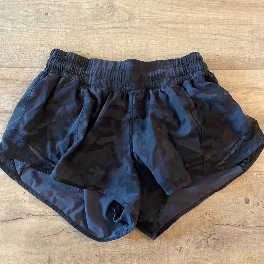 Lululemon camo athletic shorts